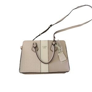 NWT Guess Durham Satchel Bag & Matching Wallet | Blush Multi Color